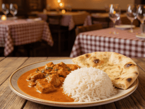 Butter Chicken Combo with Rice or Naan