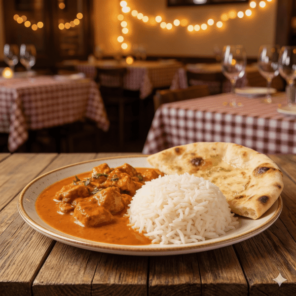 Butter Chicken Combo with Rice or Naan