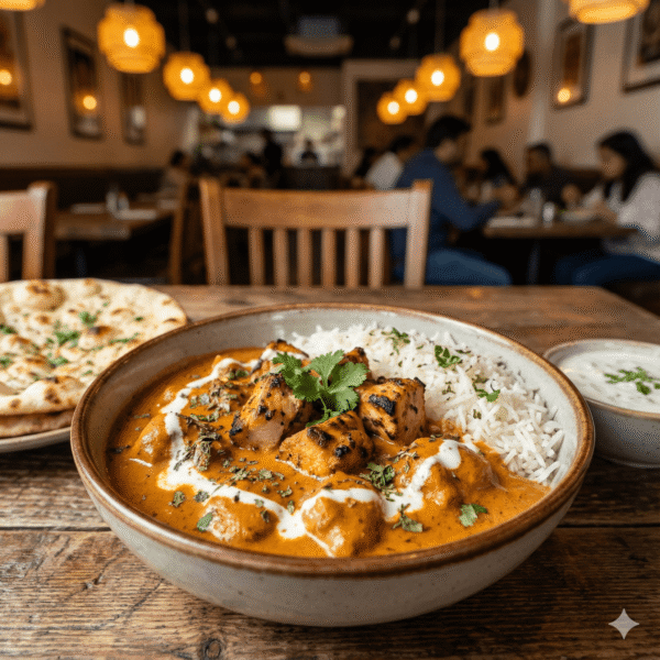 Butter Chicken Rice Bowl