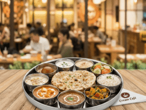 Cream Cafe Veg Thali