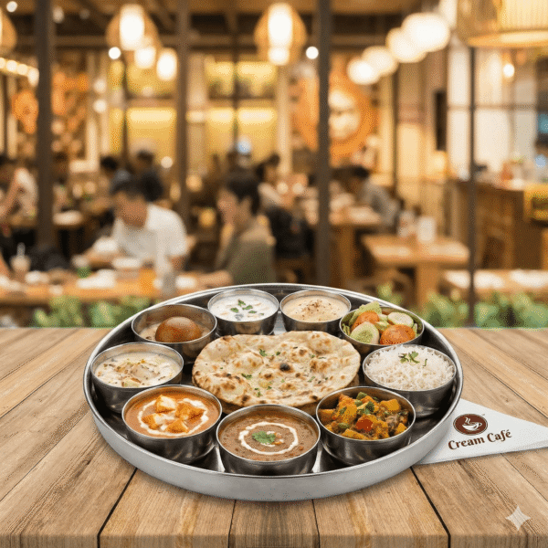 Cream Cafe Veg Thali
