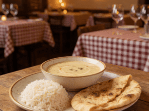 Kadhi Combo with Rice or 2 Naan