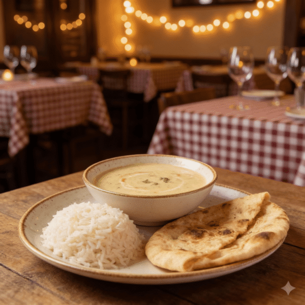 Kadhi Combo with Rice or 2 Naan