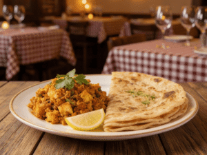 Paneer Bhurji with Parantha