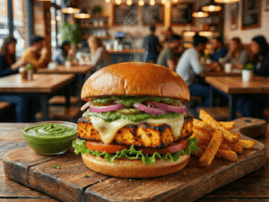 Punjabi Paneer Burger