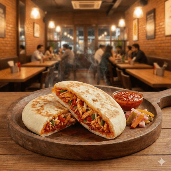 Schezwan Pocket Kulcha (8pcs)