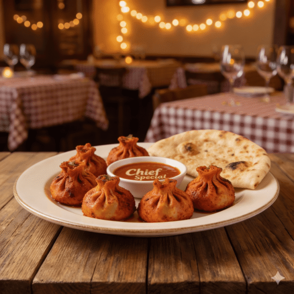 Tandoori Momos Surved with Chief Special Sauce
