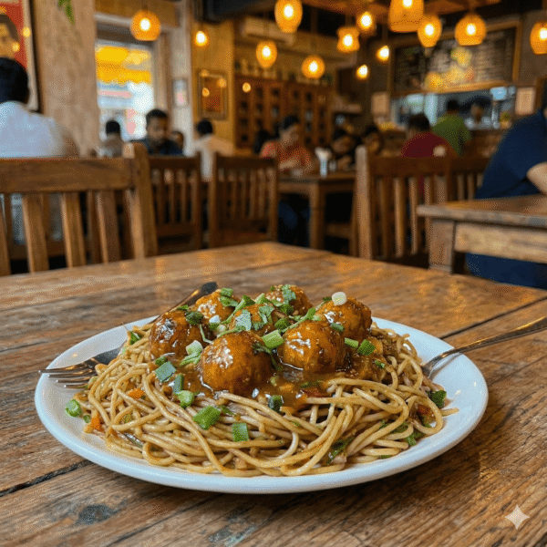 Veg Manchurian with Noodle