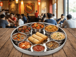 Veg Indo Chinese Thali